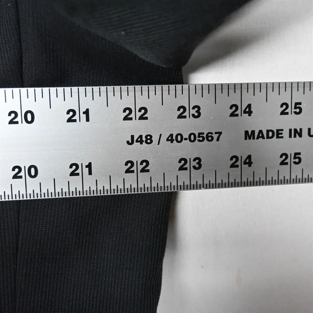 Egara 44R Black Stripe Slim Fit Wool Mens Blazer Suit Jacket Coat‎